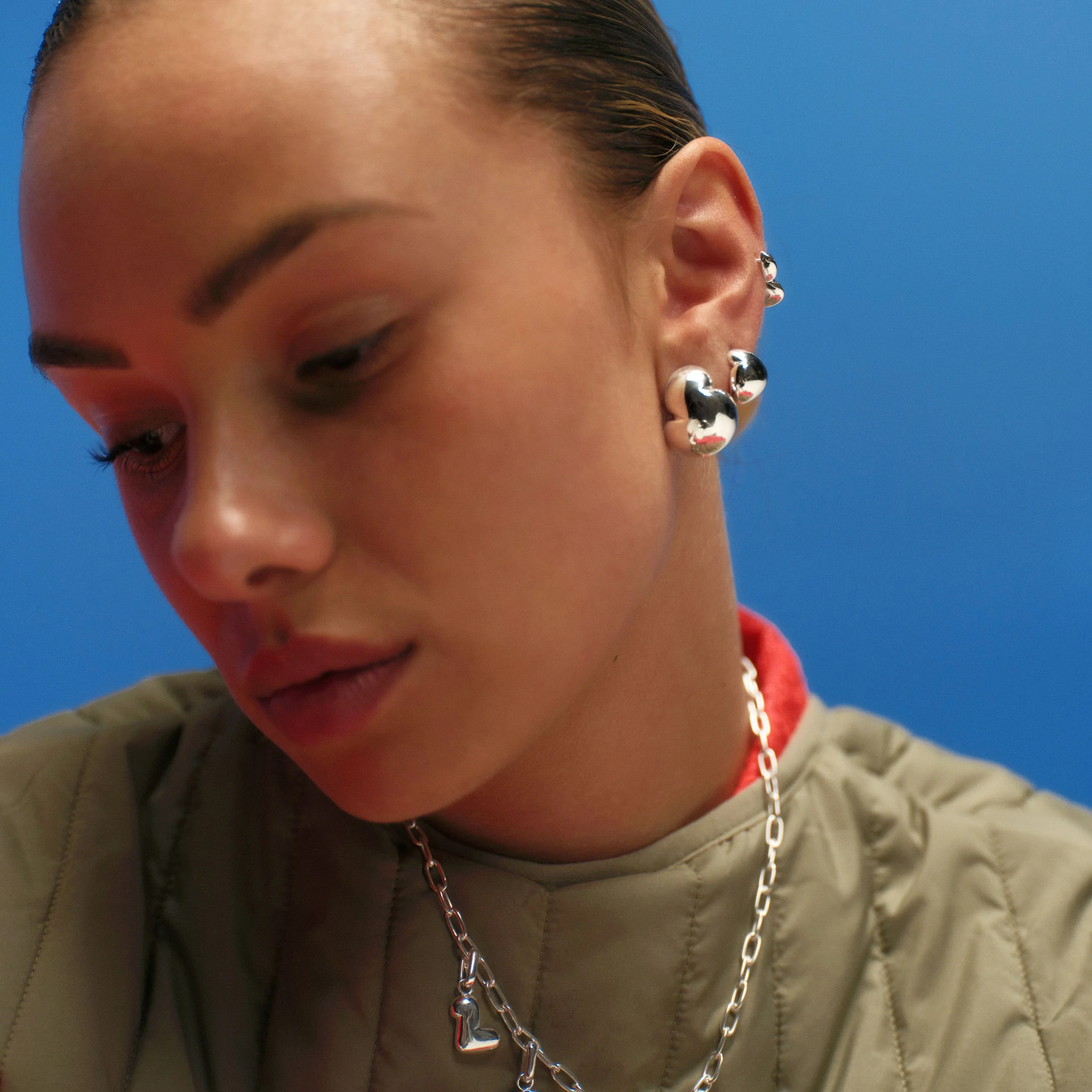 Big Bouncy Puffer Earrings - Image 3