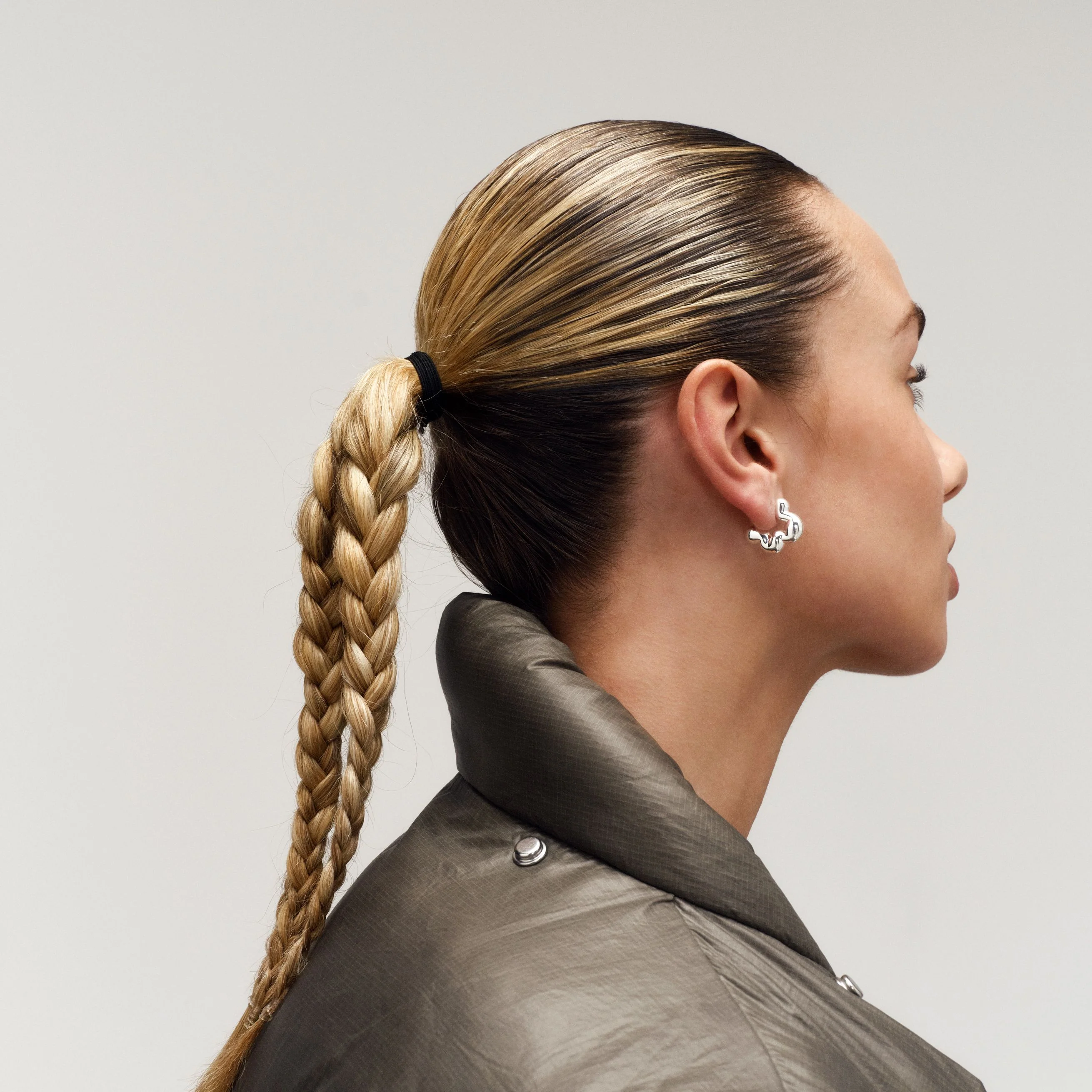 Cloudy Puffer Hoops - Image 2