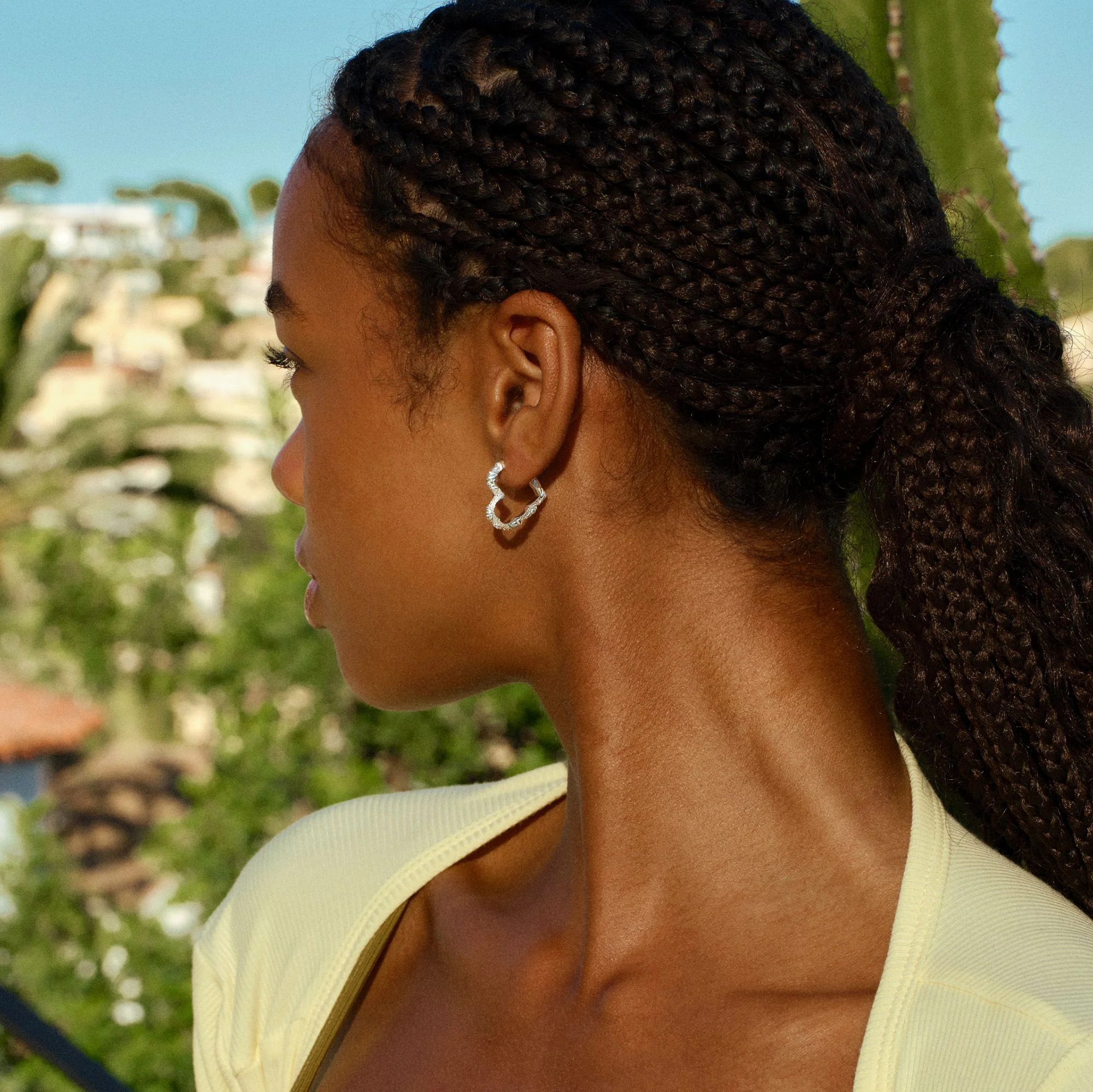 Medium Heart Crush Hoops - Image 2