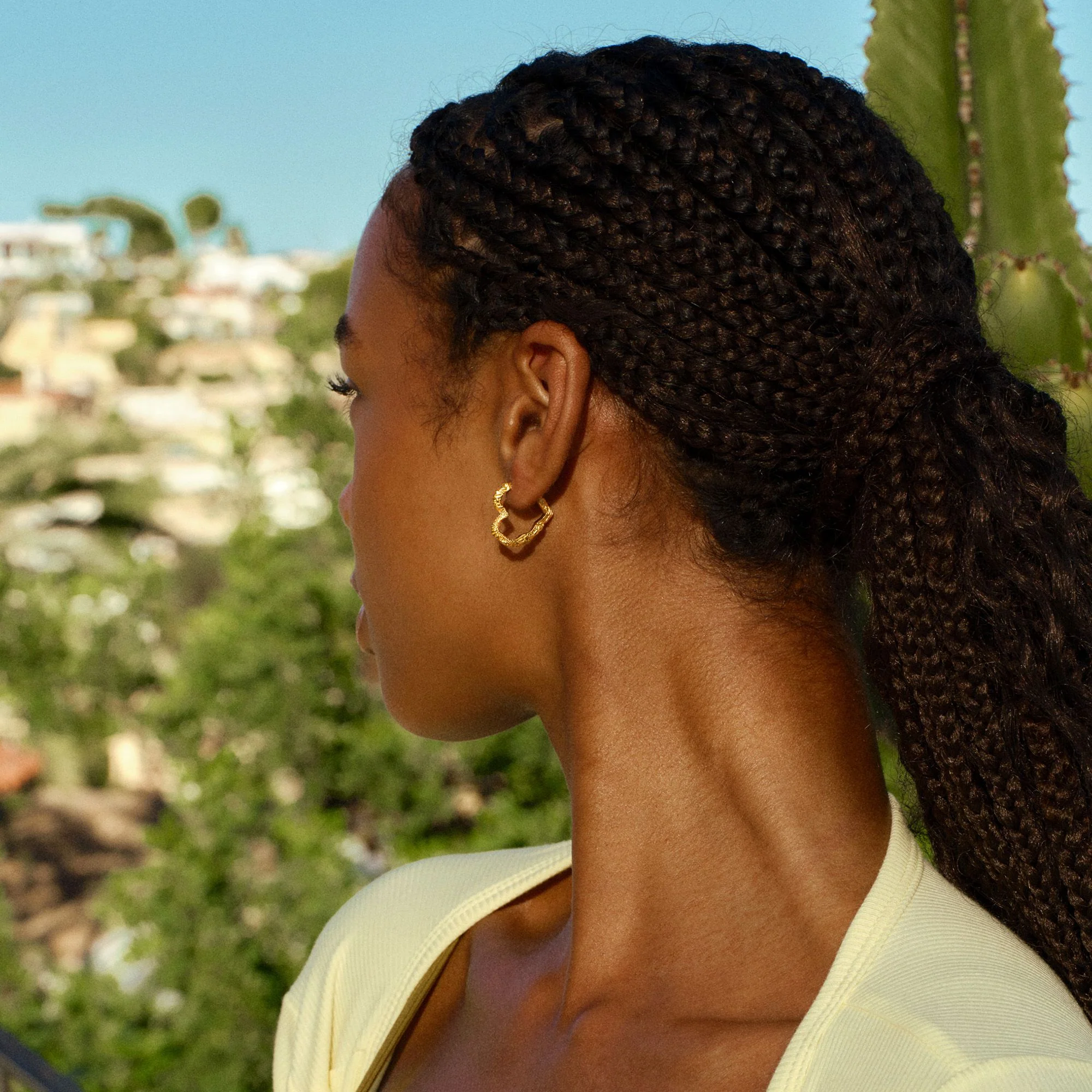 Medium Heart Crush Hoops - Image 2