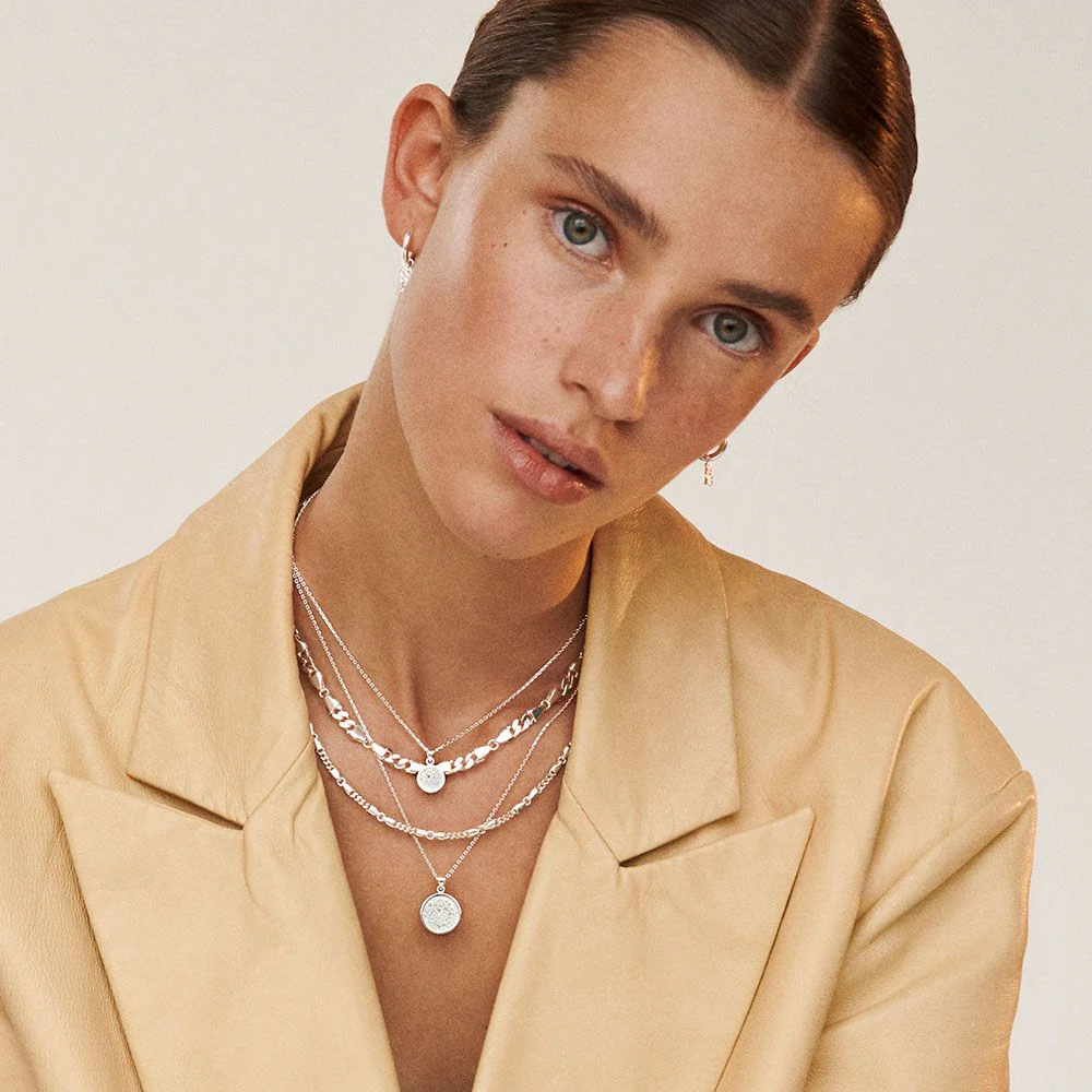 Round Tekstur Necklace - Image 3