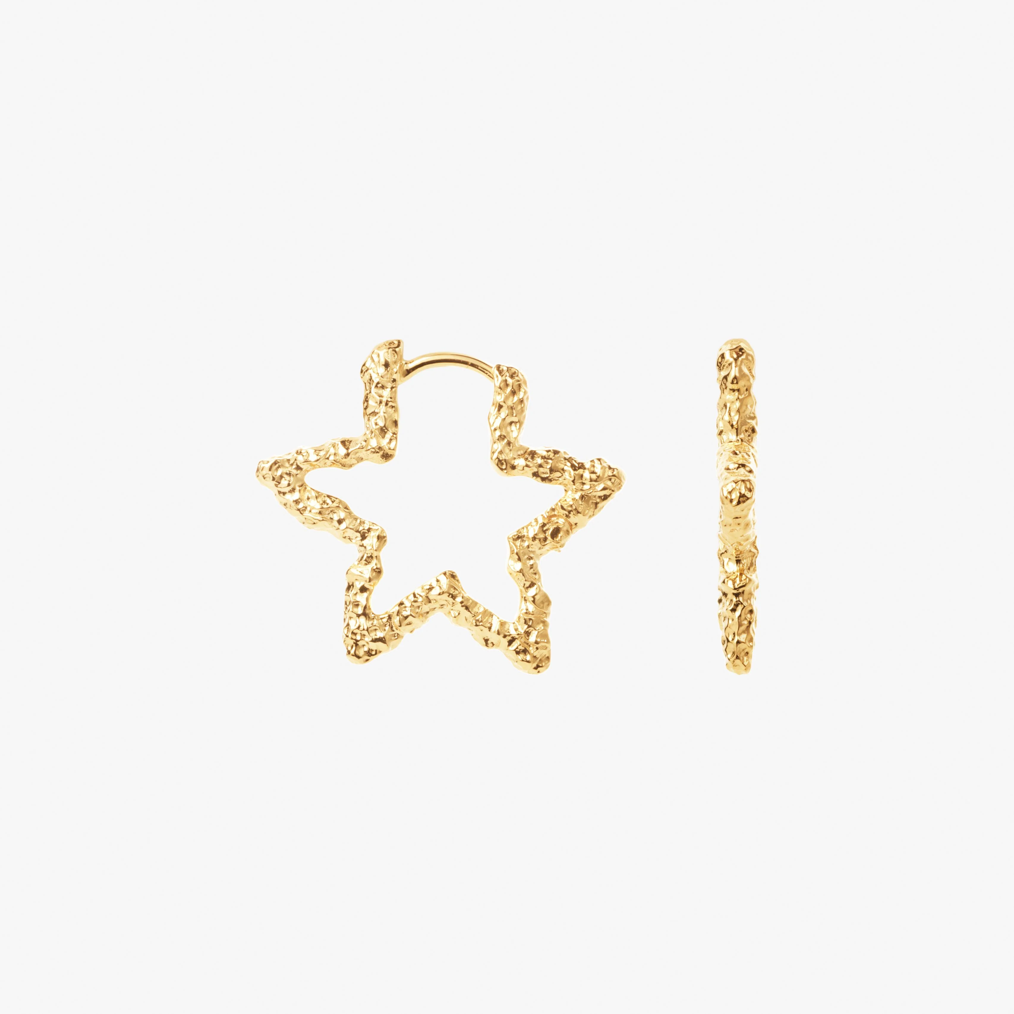 Star Sparkly Hoops
