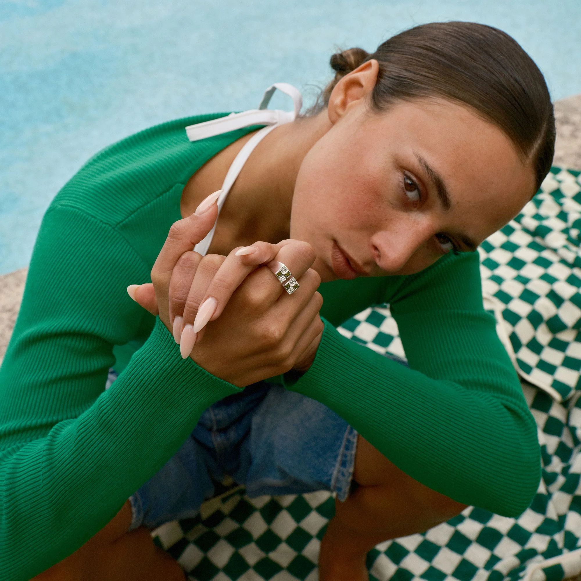 Statement Clash Contrast Ring - Image 2
