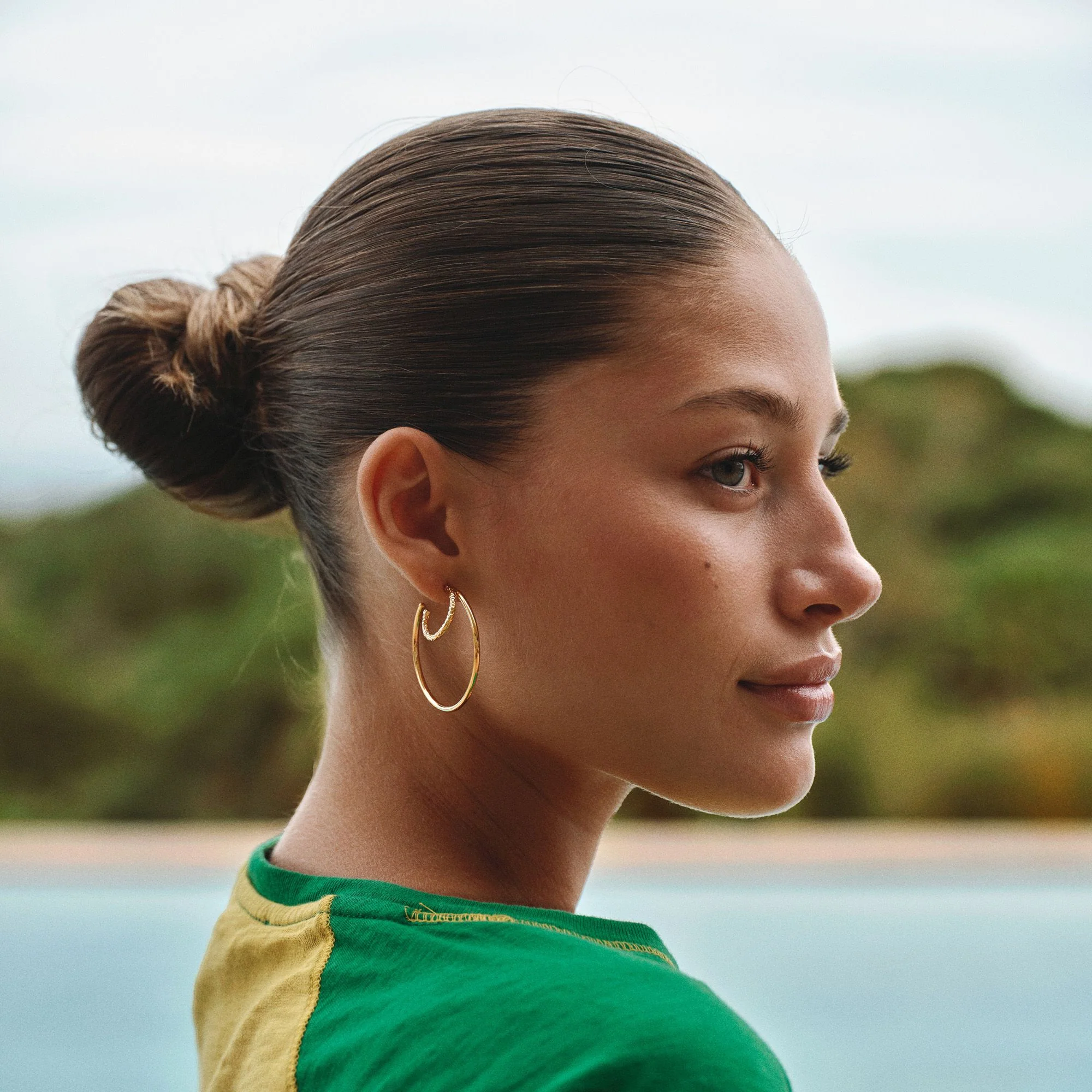 Statement Twin Essentia Hoops - Image 2
